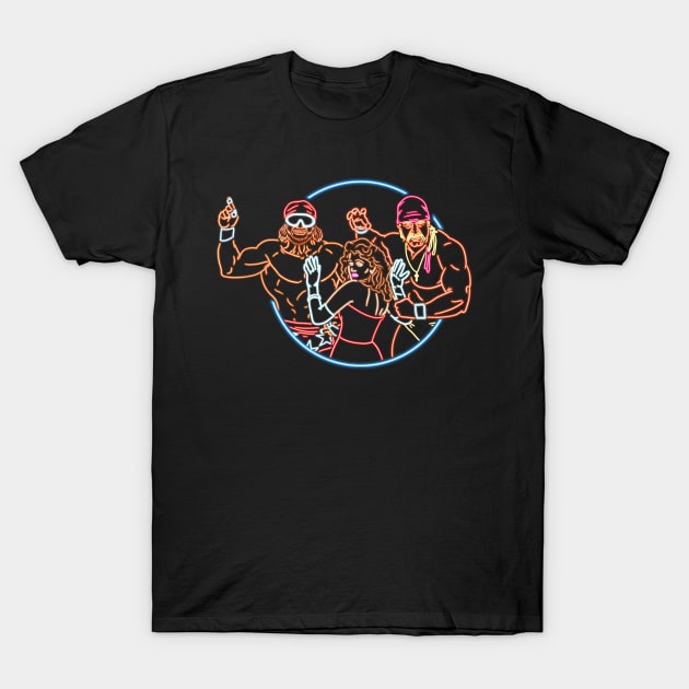 Mega Powers neon style T-Shirt by AJSMarkout